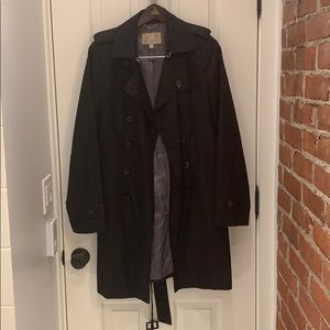 Banana Republic black trench coat size M